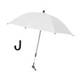 thumbnail image 1 of Sombrilla para cochecitos de bebé, protección UV con clip ajustable, transpirable, doblada libremente, cubierta para cochecito infantil para cochecito , 75cm Blanco Baoblaze Sombrilla para cochecito de bebé, 1 of 5