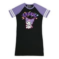 thumbnail image 6 of Sanrio Kuromi Women's Character Hobby Icons Logo Design Varsity Pajamas Sleep Shirt, 6 of 7