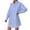 Light Blue, variant on Casual Loose Fit Long Sleeve Shirt Pure Color Lapel Blouse Versatile Wear Elegant Basic