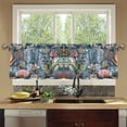 thumbnail image 4 of Yayeee Kitchen Curtains Tier Set of 2 Light Filtering 57"x36" Over Sink Window Panels, Sea Plants Pattern, 4 of 7