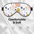 thumbnail image 3 of Naloa Geometric Spots Print Sleep Mask for Sleeper, Light Blocking Sleeping Eye Mask for Women Men, Eye Shade with Adjustable Strap for Travel, Nap,Meditation, 3 of 7