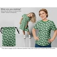 thumbnail image 5 of oneOone Viscose Jersey Green Fabric Kids Cradle Sewing Material Print Fabric By The Yard 60 Inch Wide, 5 of 5