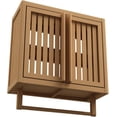 thumbnail image 6 of MIDOQIN Bathroom Wall Cabinet, Wooden Medicine Cabinet with Doors and  Towel Bar, Over The Toilet Storage Organizer, 6 of 8