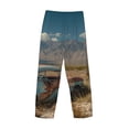 thumbnail image 3 of Lsque Deserted Classic Car Landscape Print Men's Pajama Pants, Lounge Pant - Comfortable Home Wear,Elastic Waistband, Stylish Design-X-Large, 3 of 9
