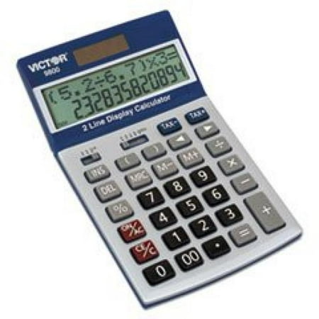** 9800 2-Line Easy Check Display Calculator, 12-Digit, LCD
