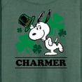 thumbnail image 3 of Peanuts - Snoopy Charmer  - Women's Lightweight French Terry Long Sleeve Shirt, 3 of 6