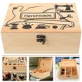 thumbnail image 7 of LOLIPPYY Wooden Sewing Tool Basket for Household Use, Small Wood Box for Sewing Needles and Pins Storage, 7 of 7