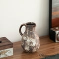 thumbnail image 7 of Uniquewise 8" Vintage Ceramic Pitcher Vase Rustic Farmhouse Flower Jug with Handle for Home and Office Decor Living Room Centerpiece Wedding Table Shelf and Mantel Accent Modern Floral Display Holder, 7 of 7