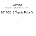 thumbnail image 2 of Transit Auto Front Rear Wheel Hub Bearings Assembly Coated Disc Brake Rotors and Semi-Metallic Pads Kit (10Pc) for Car 2017-2018 Toyota Prius V - Left Right Side (Driver Passenger) KBB-114323, 2 of 10