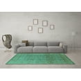 thumbnail image 3 of Ahgly Company Indoor Rectangle Oriental Turquoise Blue Industrial Area Rugs, 3' x 5', 3 of 4