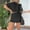 Black, variant on Cropped Tee Skort Set Sweat Skirt Sets Women 2 Piece Outfits Two Piece Tennis Skirt Set For Women Swim Skirt plus Size Long Leather Dress plus Size Petite Skirt Swimsuit Bottom Shorts Women Womens
