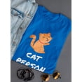 thumbnail image 3 of Cat Person Graphic Design Women T-Shirt, Female XX-Large, 3 of 4