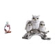 thumbnail image 1 of Estatua de resina de un pensador sentado. Figura decorativa abstracta de un búho. Figura de animal hecha a mano en poliresina, ideal para la sala de e, 1 of 8