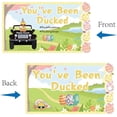 thumbnail image 4 of 50Pcs Easter You've been Ducked Cards Duck Tags Card Duck Egg Grass Rectangle Duck Jeep Tags Ducking DIY Jeep Duck Card with Hole and Twine for Rubber Duck Jeeps Car Decor Gift 3.5x2Inch, 4 of 9