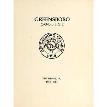 (Custom Reprint) Yearbook: 1985 Greensboro College - Echo Yearbook (Greensboro, NC)