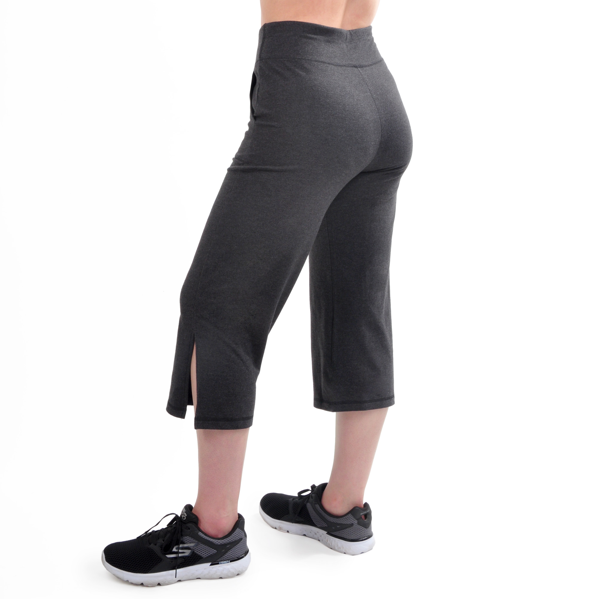 Women's Athleisure Mallory 21" Cropped Wide Leg Pant with side vents