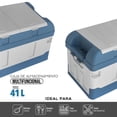thumbnail image 3 of Caja de Almacenamiento AGBOX Plegable 41 Litros Azul con Blanco, 3 of 4