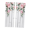 thumbnail image 1 of Rose Print Curtains Drapes Decorative Multifunctional Accessory Polyester Easily 107x213cm, 1 of 9