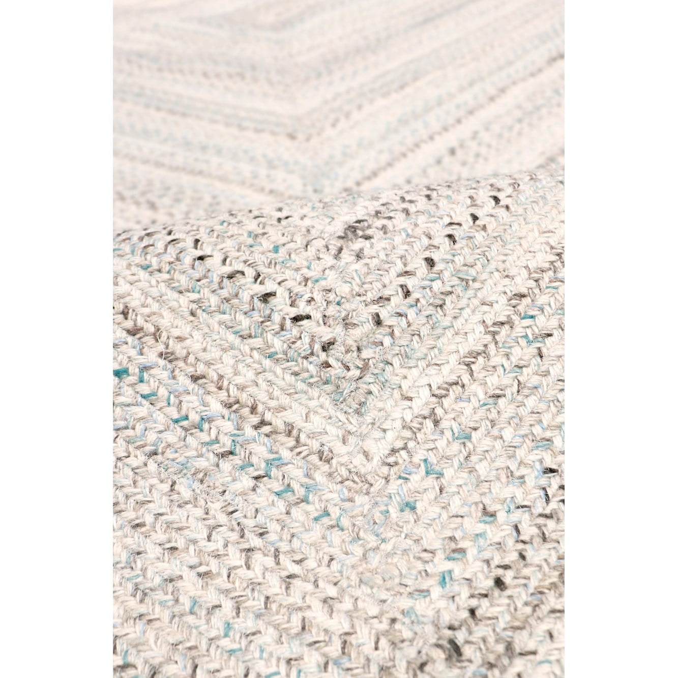 Pasargad Home Lagos 5' X 8' Hand Braided Blue/MultiColor Rug - All Ages, Indoors & Outdoors