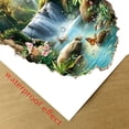 thumbnail image 5 of 3D Cracked Ocean World Bathroom Wall Sticker, Self-Adhesive Removable Nature Theme Wall Decal For Bedroom Living Room Home Decor, A1Pc 3D Visual Wall Art Decoration, 5 of 6