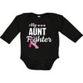 thumbnail image 3 of Inktastic Breast Cancer Awareness My Aunt is a Fighter Boys or Girls Long Sleeve Baby Bodysuit, 3 of 5