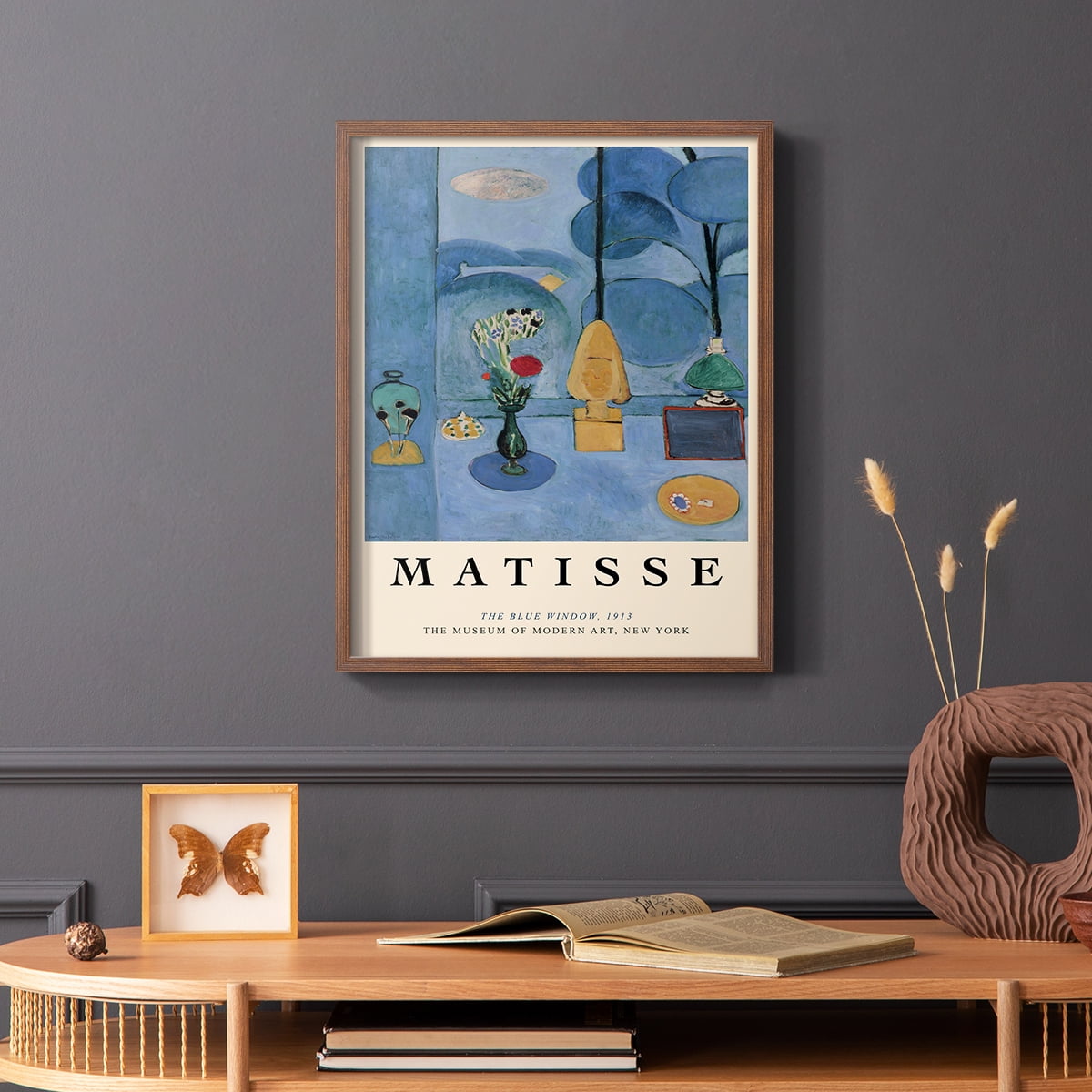 Matisse CC Framed Print in Brown Solid Wood 11 x 14 Framed Print