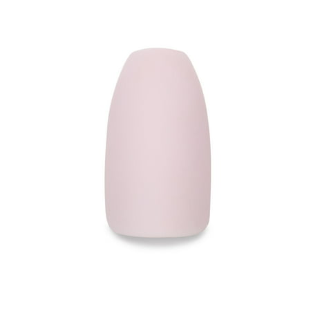 Clutch Nails Matte Light Pink False Nails, Fake Nails with Glue (Set of (Best Way To Get Fake Nails Off)