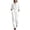 White, variant on Utility Jumpsuit Button down Wide Leg Cargo Pockets Collared Utility Jumpsuit Long Sleeve High Waist Pleated Casual Wide Leg Overalls with Pockets
