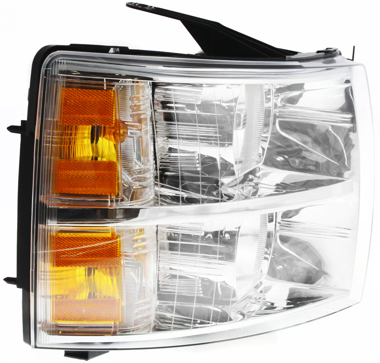 Headlight Compatible With 2007-2014 Chevrolet Silverado 3500 HD 2500 Right Passenger Halogen With bulb(s)