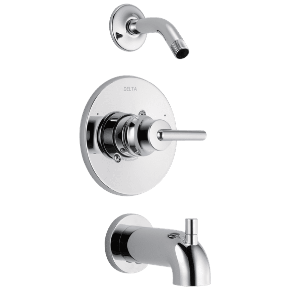 Delta Trinsic Monitor 14 Series Tub & Shower Trim - Less Head, Chrome