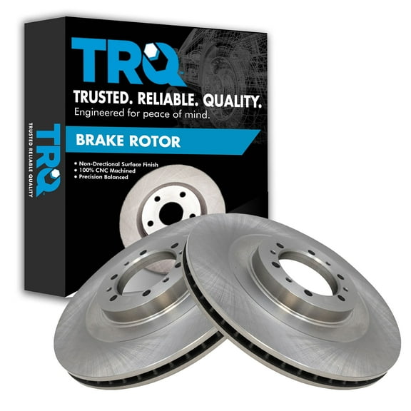 TRQ Front Brake Rotors Set Vented Fits Select 2000-2004 Mitsubishi Montero Sport