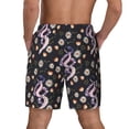 thumbnail image 4 of Haiem Snake And Floral1 Mens Swim Trunks with Compression Liner 2 in 1 Swimming Shorts Stretch Swimwear Quick Dry,Board Shorts-Large, 4 of 9
