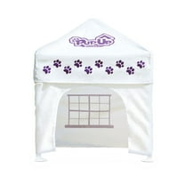 Caravan Canopy PupUp Portable Dog House, Purple, Large, 42"L x 42"W x 51"H