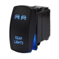 thumbnail image 1 of HSHDLDF DaSen Universal Rear Lights Rocker Switch Blue LED Light Toggle Button 5 pin 20A/12V Fit Ford F150 Jeep ATV UTV SUV Truck Car Backup Light, 1 of 7