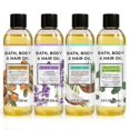 thumbnail image 1 of Aceite de baño de ducha de otoño, aceite corporal con manteca de karité, lavanda, eucalipto, menta, coco, aceites de baño, regalos para el día de la madre para mujeres, 25,8 fl oz (paquete de 4), 1 of 5