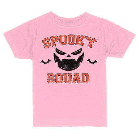 

TeesAndTankYou Spooky Squad Toddler Kids T-Shirt 5T Light Pink