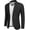 Solid Color Blazer - Black, variant on COOFANDY Sports Coats for Men Casual Two Button Formal Suit Jacket