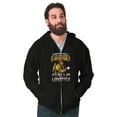 thumbnail image 3 of Volunteer Firefighter Lifestyle Fire Men's Big & Tall Graphic Zip Up Hoodie Brisco Brands 5X, 3 of 5