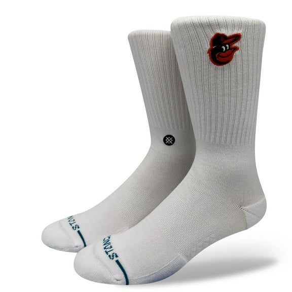 Unisex Stance Baltimore Orioles White Crested Knit Crew Socks