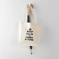 thumbnail image 5 of CafePress - Keep Calm And Carry A Tune Tote Bag - Unisex Canvas Tote Bag, Beige, 1-Piece, 5 of 7