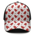 thumbnail image 2 of Christmas Baseball Cap – Stylish Spliced Design Adjustable Trucker Hat with Full Print Front & Brim, Breathable Cotton Blend Snapback for Sports, Travel & Daily Wear, 2 of 3