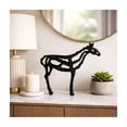 thumbnail image 3 of Horse Illusion Figurine for Home Decor - Modern Metal Sculpture for Living Room, Office, Shelf, and Coffee Table Centerpiece `- Aluminum Art Ornament Statue Accent Piece for Tabletop - 14", Black, 3 of 13
