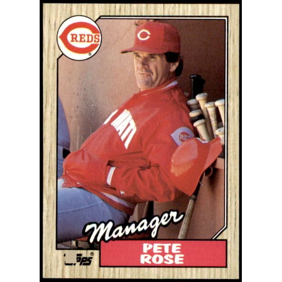 Pete Rose MG/TC Card 1987 Topps #393