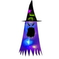 thumbnail image 2 of SDJMa Halloween Light Up Decorations Outdoor Indoor, 41 inch Hanging Witch Ghost Hats with Colorful LED Light, Halloween Glowing Witch Hat Hanging Ornament for Yard Garden Tree Porch Window, 2 of 9