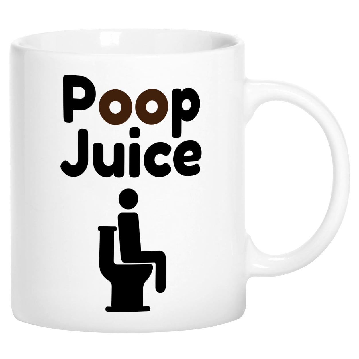 Mugvana Coffee is Poop Juice Funny Novelty Ceramic Coffee Mug Cup with