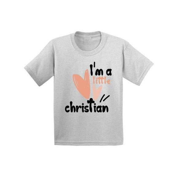 Awkward Styles I'm a Little Christian Youth Shirt Cute Birthday Gifts Christian Tshirts for Boys Christian Tshirts for Girls Gifts for God Lover Religious T shirts for Kids Religious Hoiliday