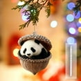 thumbnail image 4 of Adornos navideños acrílicos colgantes de 8 cm | Adornos duraderos para árbol de Navidad | Aro ligero para colgar | Decoración festiva para el hogar | Divertidos adornos navideños para regalar en, 4 of 7