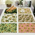 thumbnail image 5 of (2PCS) New European Style Avocado Printed Linen Western Placemat Modern Home Decor Table Placemats Kitchen Mat Coaster Set Placemat, 5 of 5