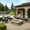 thumbnail image 5 of ARDEN Foam Outdoor Deep Seat Cushion Set, 24 x 24, made with ProFoam, Rain-proof, Fade Resistant, Clark Blue, 5 of 9