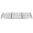 thumbnail image 6 of Door & Window Rain Cover Eaves Transparent Board & Gray Holder for Household Application (120*38in), 6 of 12
